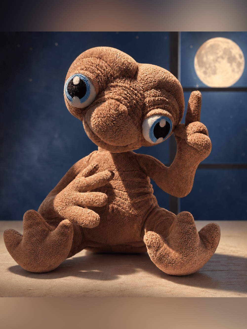 Universal Studios E.T. Plush Blue Eyes Movie Toy